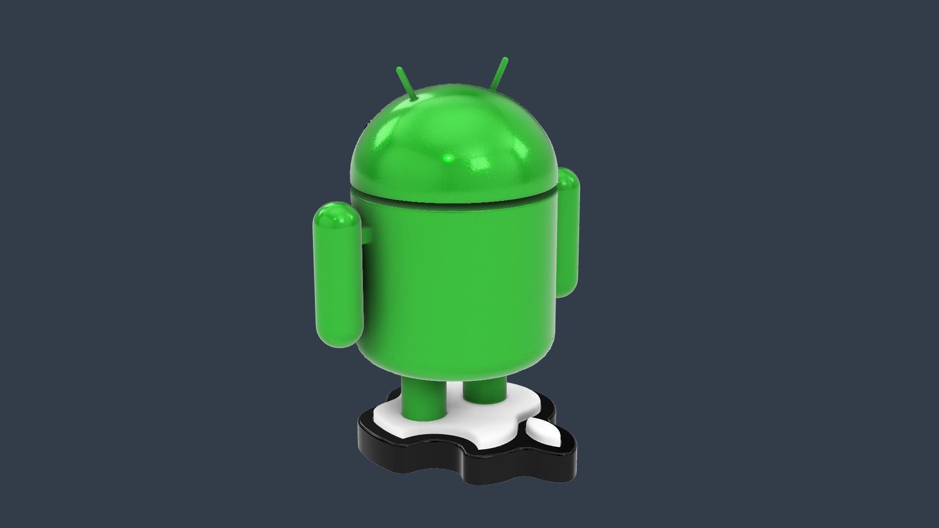 Android vs Apple 3D print model_5