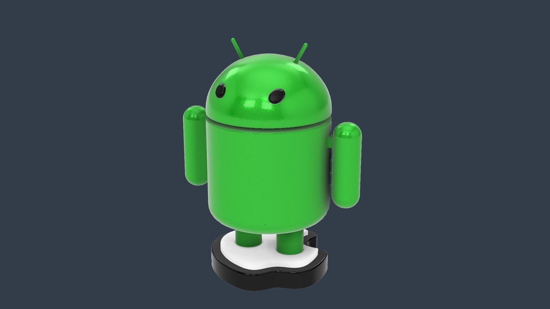 Android vs Apple 3D print model_6