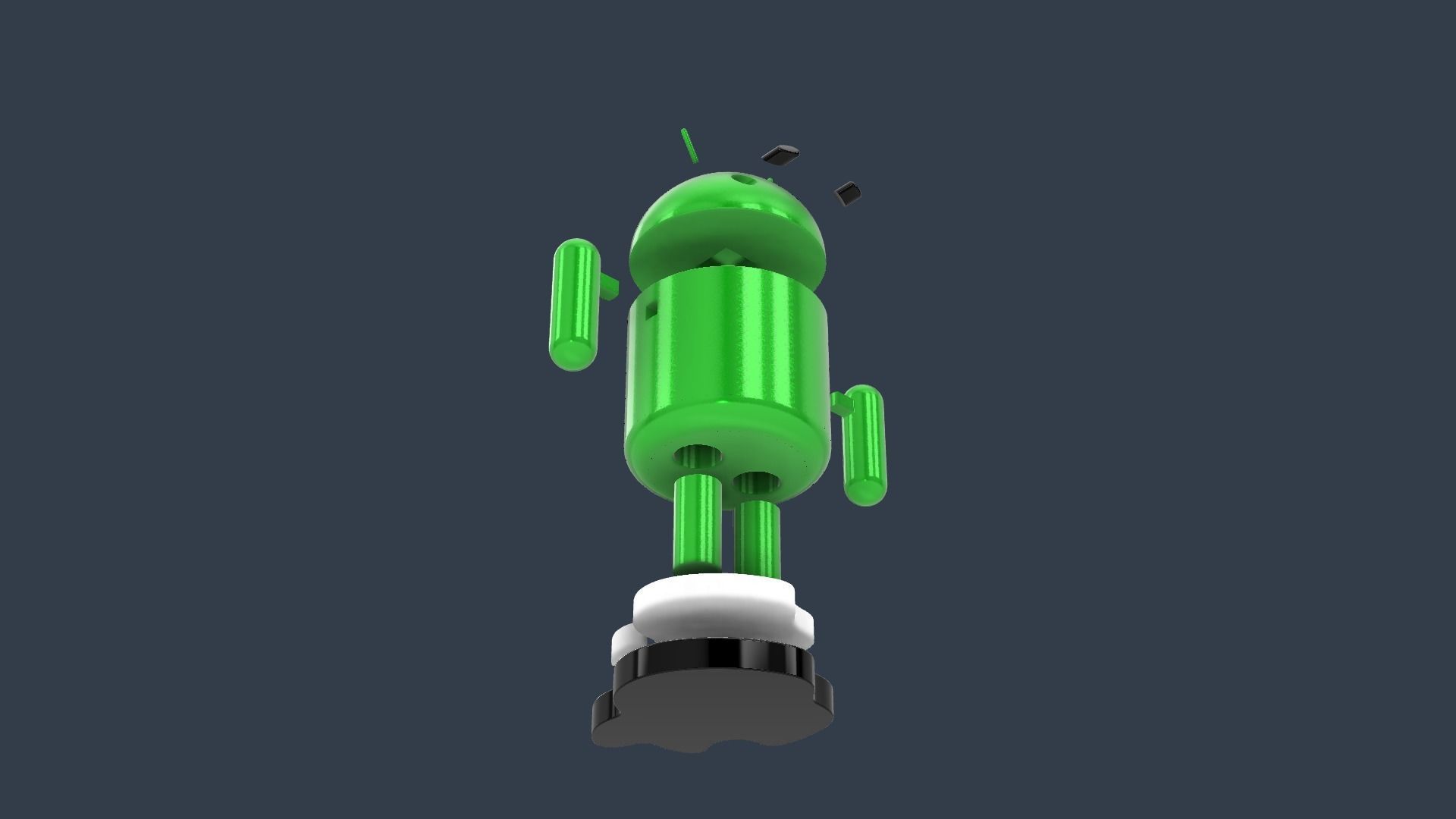 Android vs Apple 3D print model_3