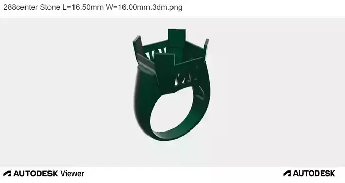 Men Ring with Asscher Cut