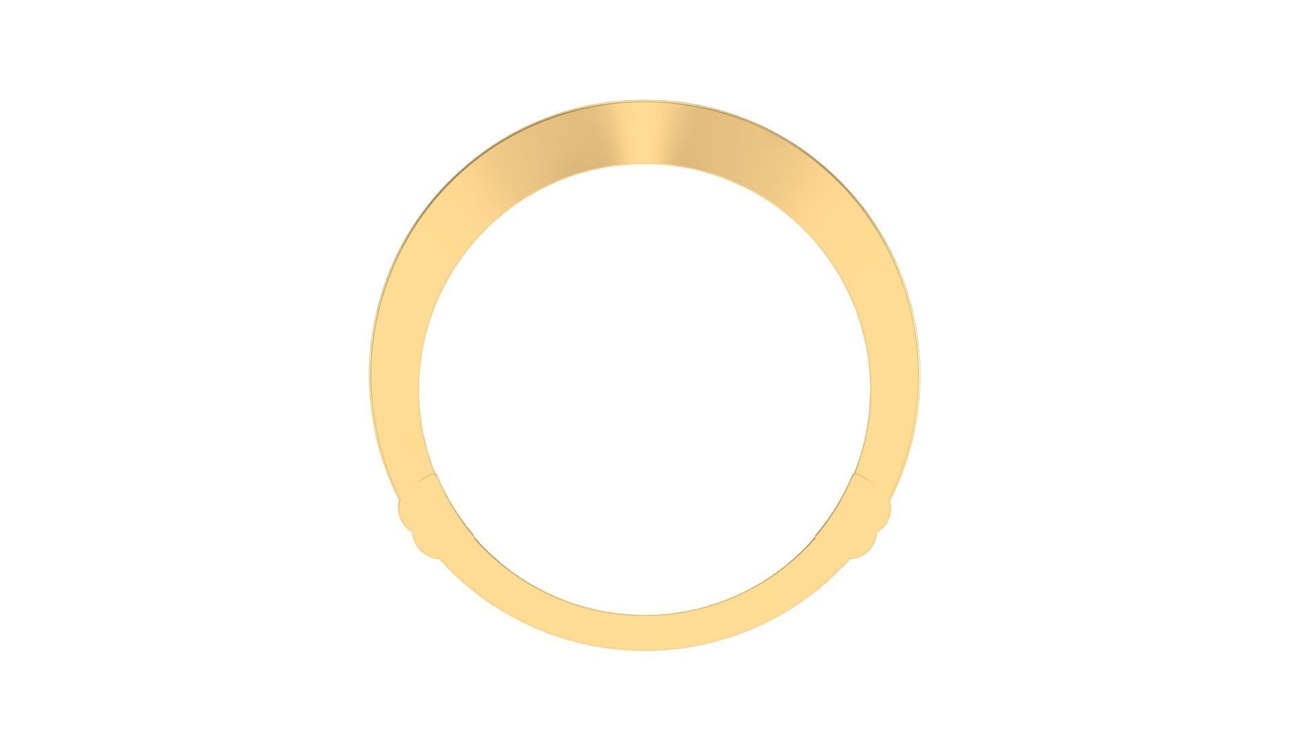 Solitaire Diamond stackable ring with Eternity Bands Pair 3D print model_8