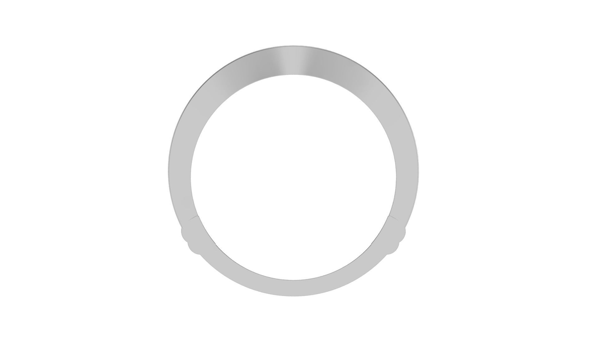 Solitaire Diamond stackable ring with Eternity Bands Pair 3D print model_27