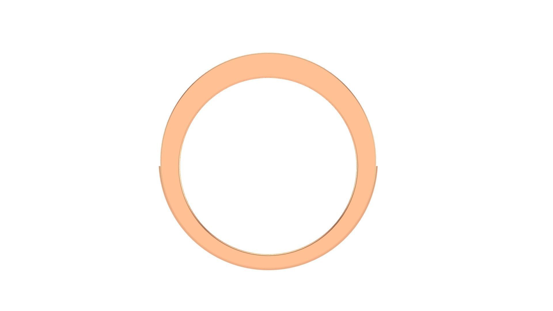 Solitaire Diamond stackable ring with Eternity Bands Pair 3D print model_19