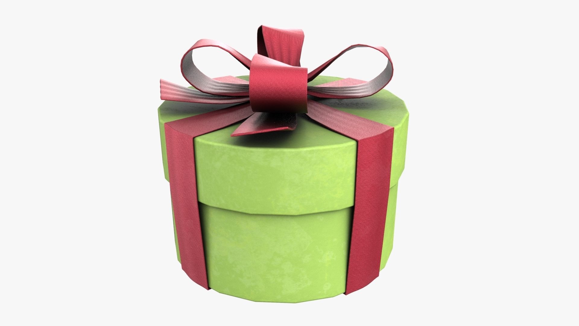 Christmas Gift Box 09 - V2 Low-poly 3D model_2