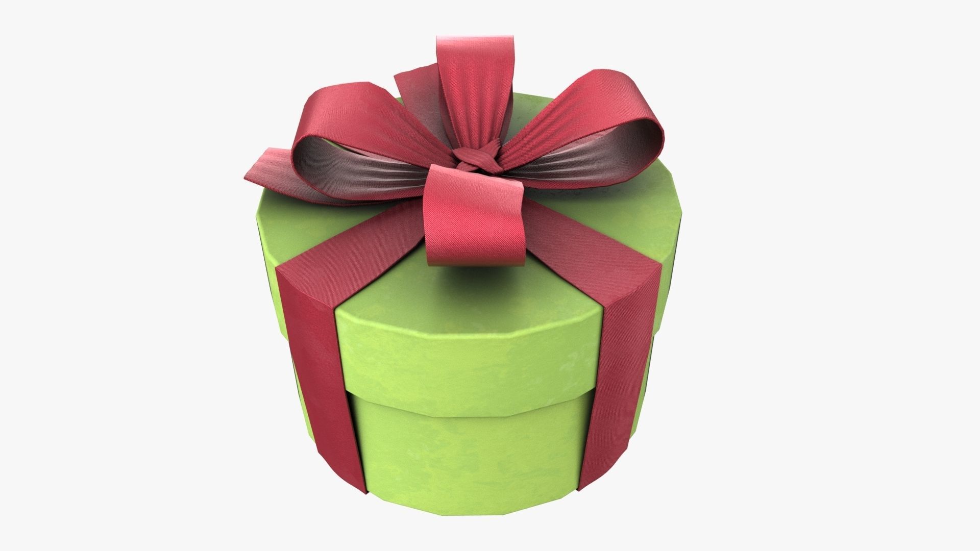 Christmas Gift Box 09 - V2 Low-poly 3D model_3