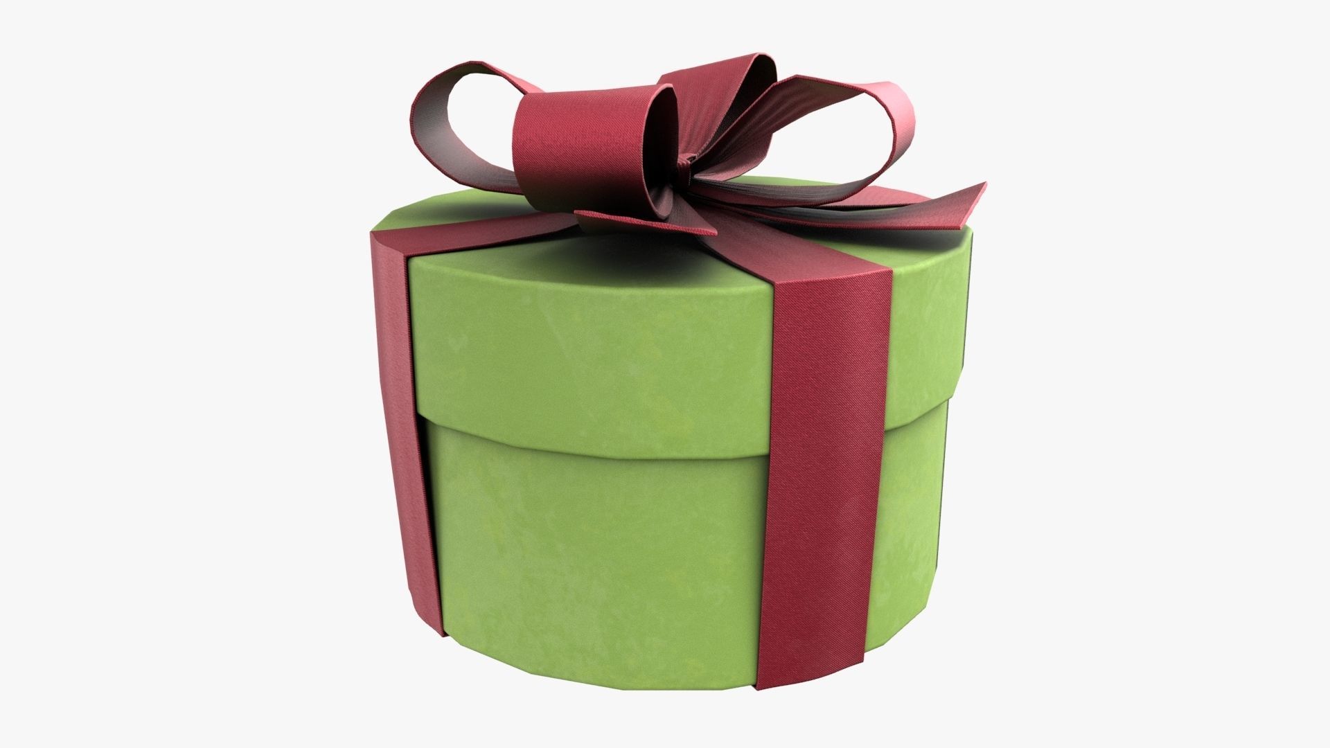 Christmas Gift Box 09 - V2 Low-poly 3D model_1