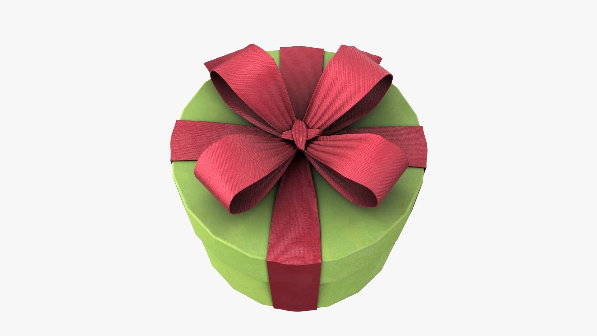 Christmas Gift Box 09 - V2 Low-poly 3D model_4