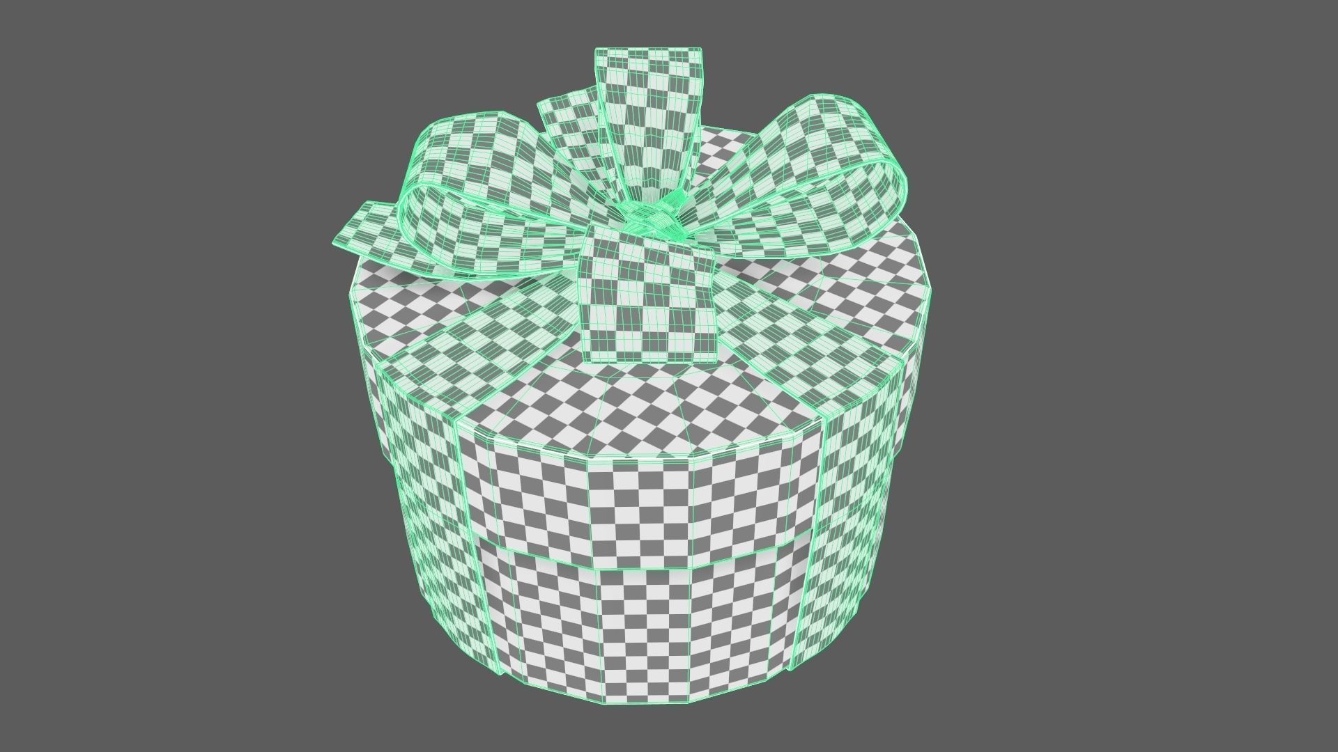 Christmas Gift Box 09 - V2 Low-poly 3D model_11