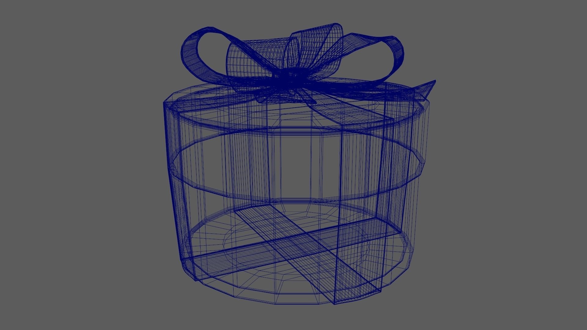 Christmas Gift Box 09 - V2 Low-poly 3D model_13