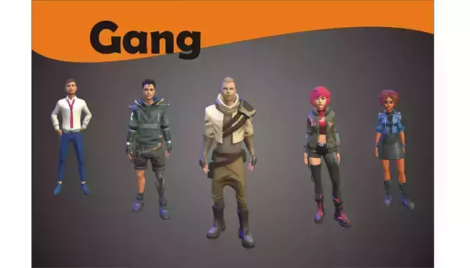 Game Gang Charcter