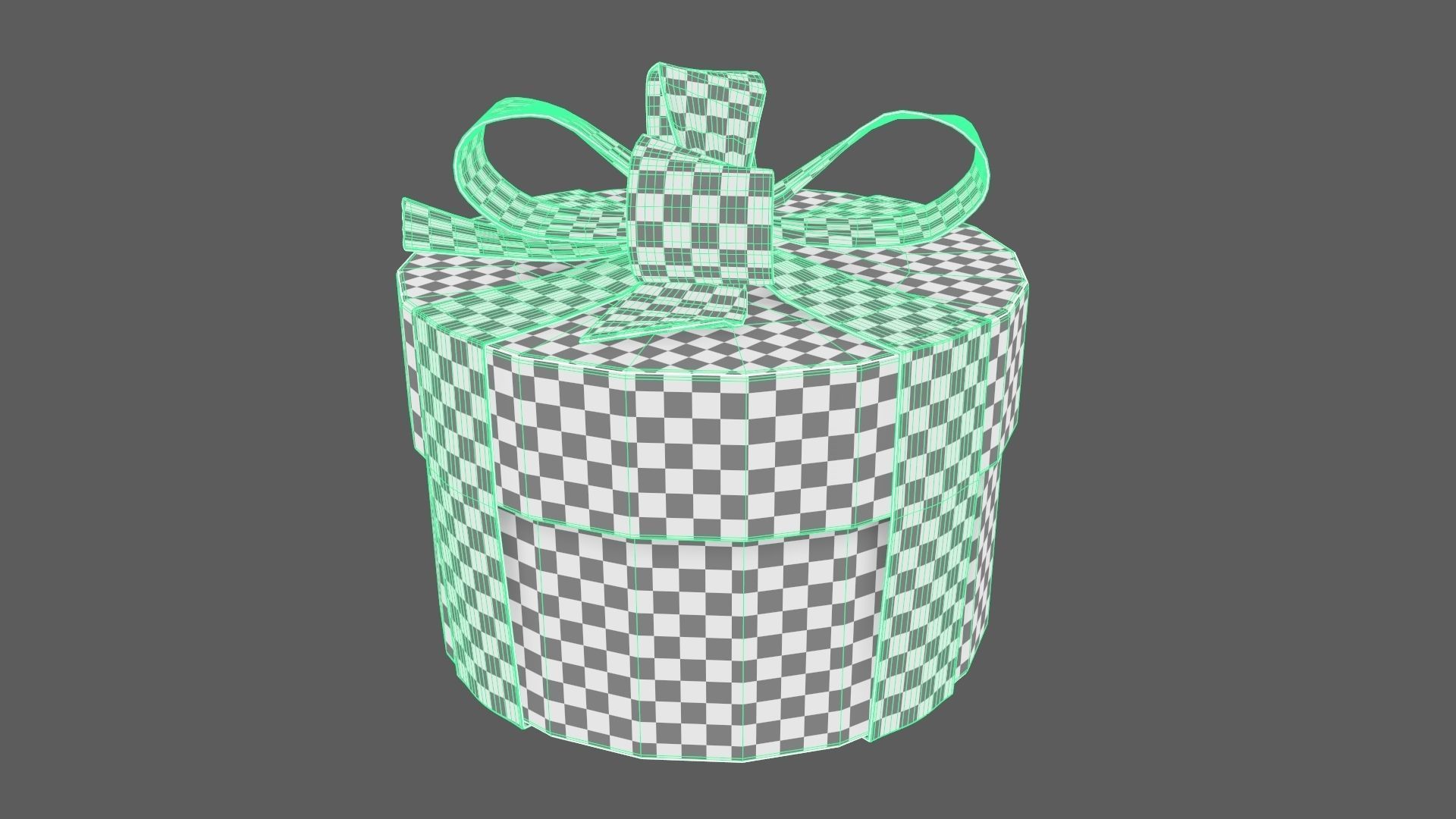 Christmas Gift Box 09 - V3 Low-poly 3D model_10