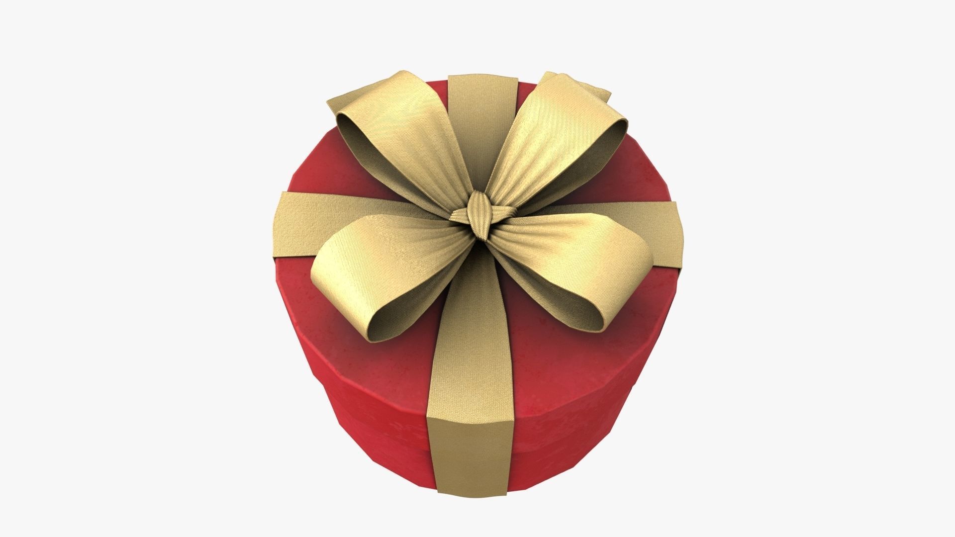 Christmas Gift Box 09 - V3 Low-poly 3D model_4