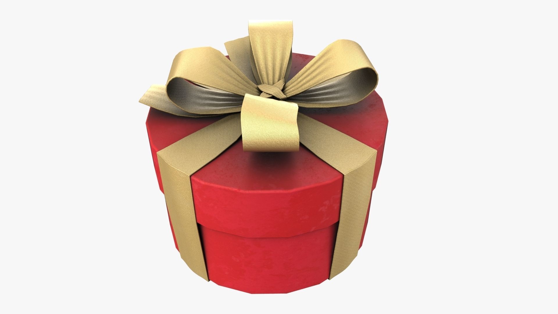 Christmas Gift Box 09 - V3 Low-poly 3D model_3