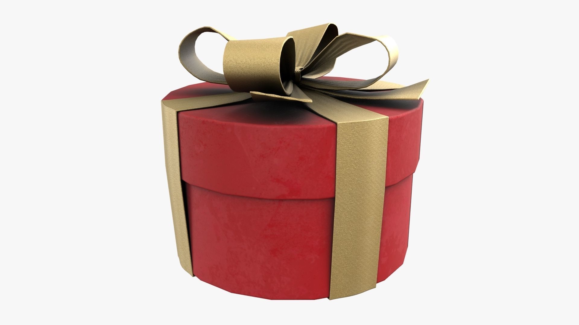 Christmas Gift Box 09 - V3 Low-poly 3D model_1