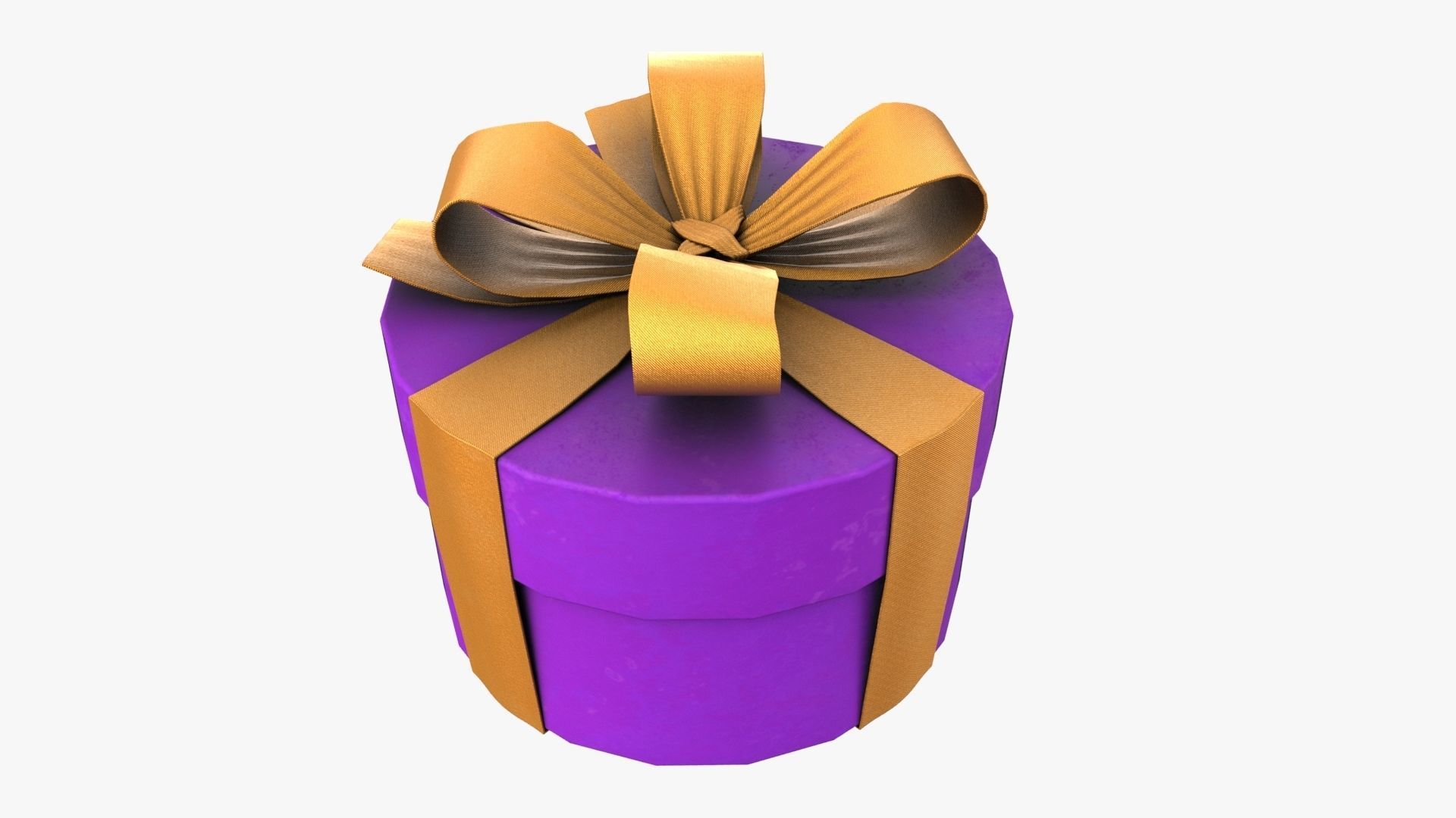 Christmas Gift Box 09 - V7 Low-poly 3D model_3