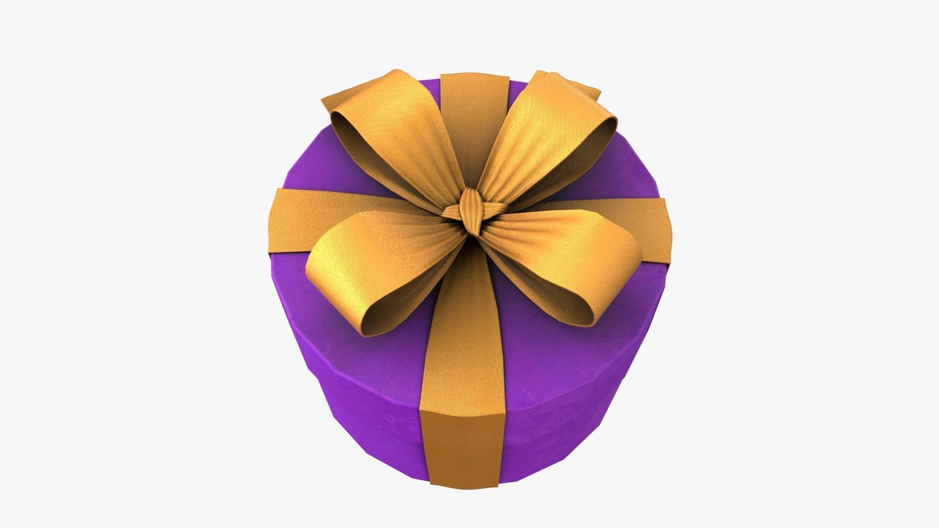 Christmas Gift Box 09 - V7 Low-poly 3D model_4