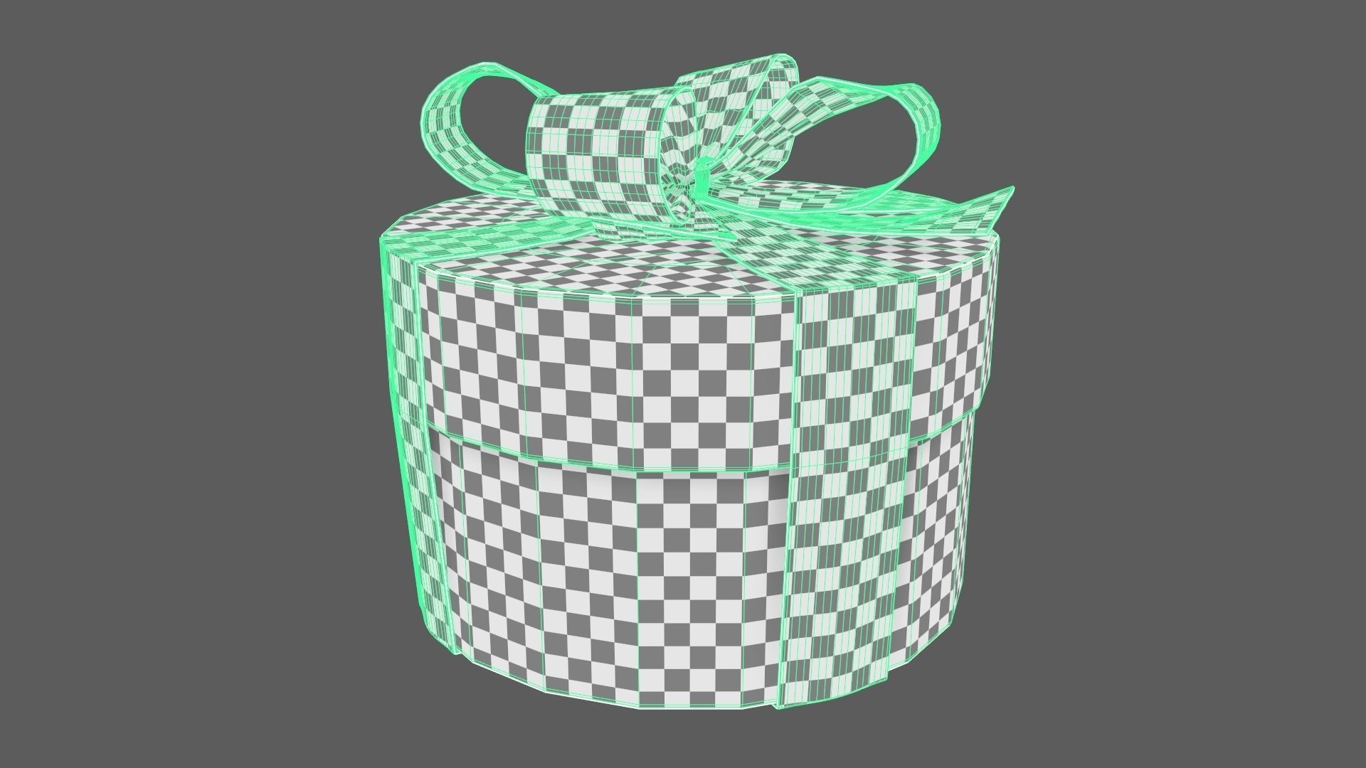 Christmas Gift Box 09 - V7 Low-poly 3D model_9