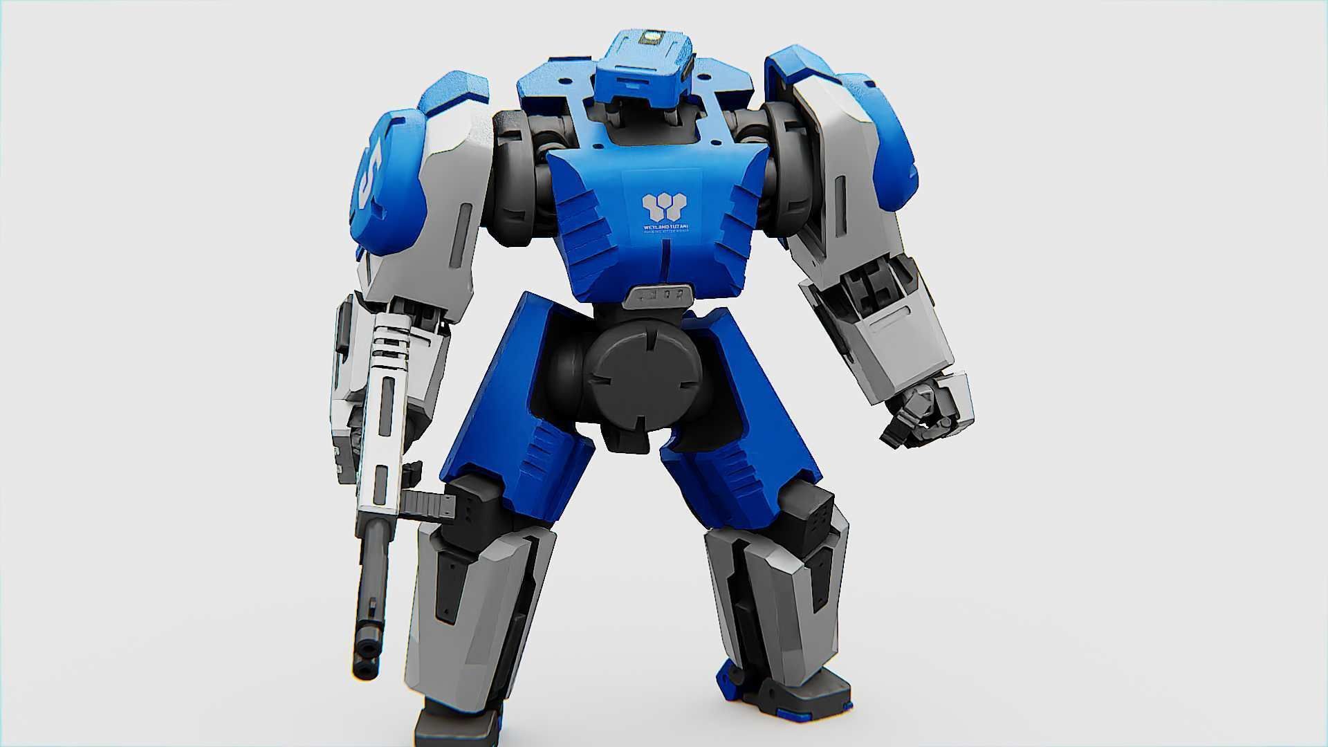 BATTLE DROID CRONOS  Rigged for Unreal Engine - Unity - MIXAMO 3D model_16