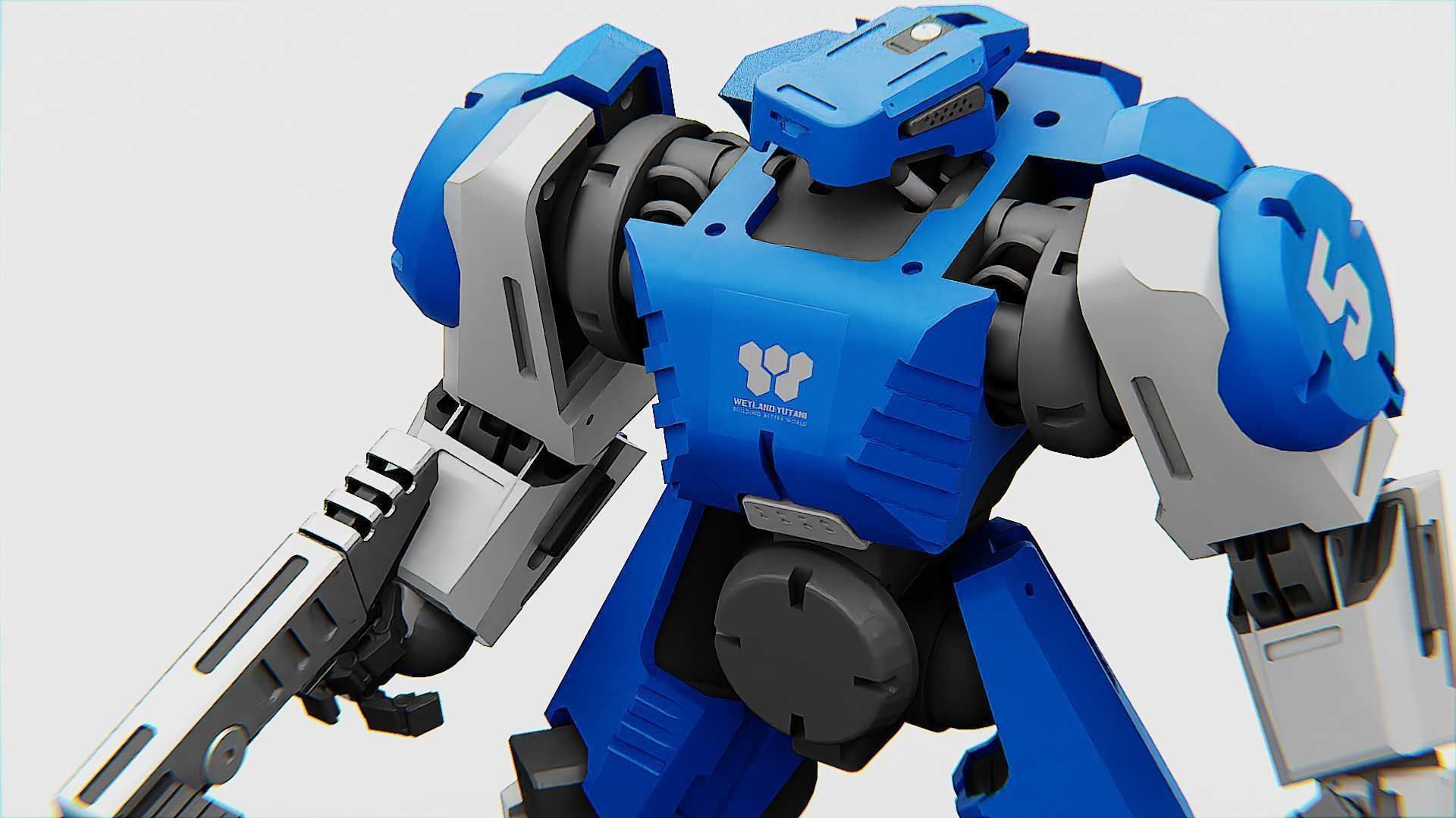 BATTLE DROID CRONOS  Rigged for Unreal Engine - Unity - MIXAMO 3D model_17