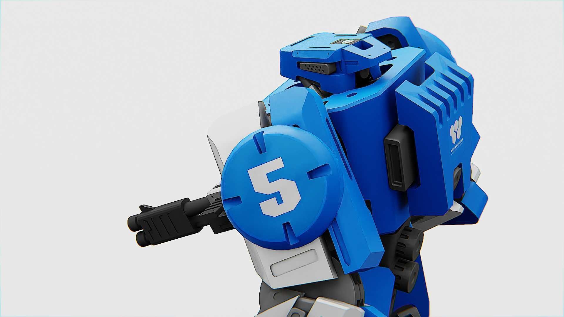 BATTLE DROID CRONOS  Rigged for Unreal Engine - Unity - MIXAMO 3D model_18