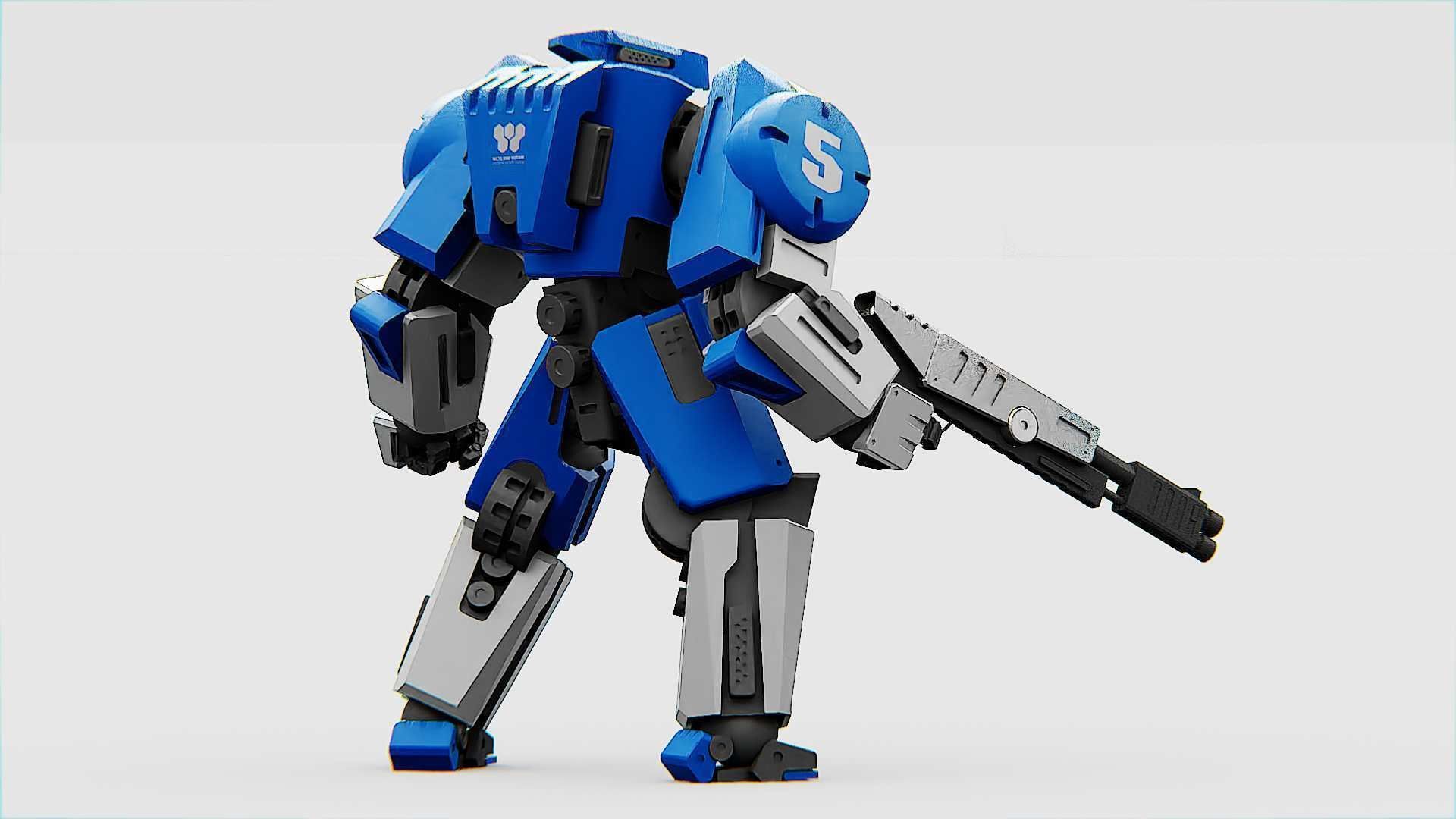 BATTLE DROID CRONOS  Rigged for Unreal Engine - Unity - MIXAMO 3D model_11