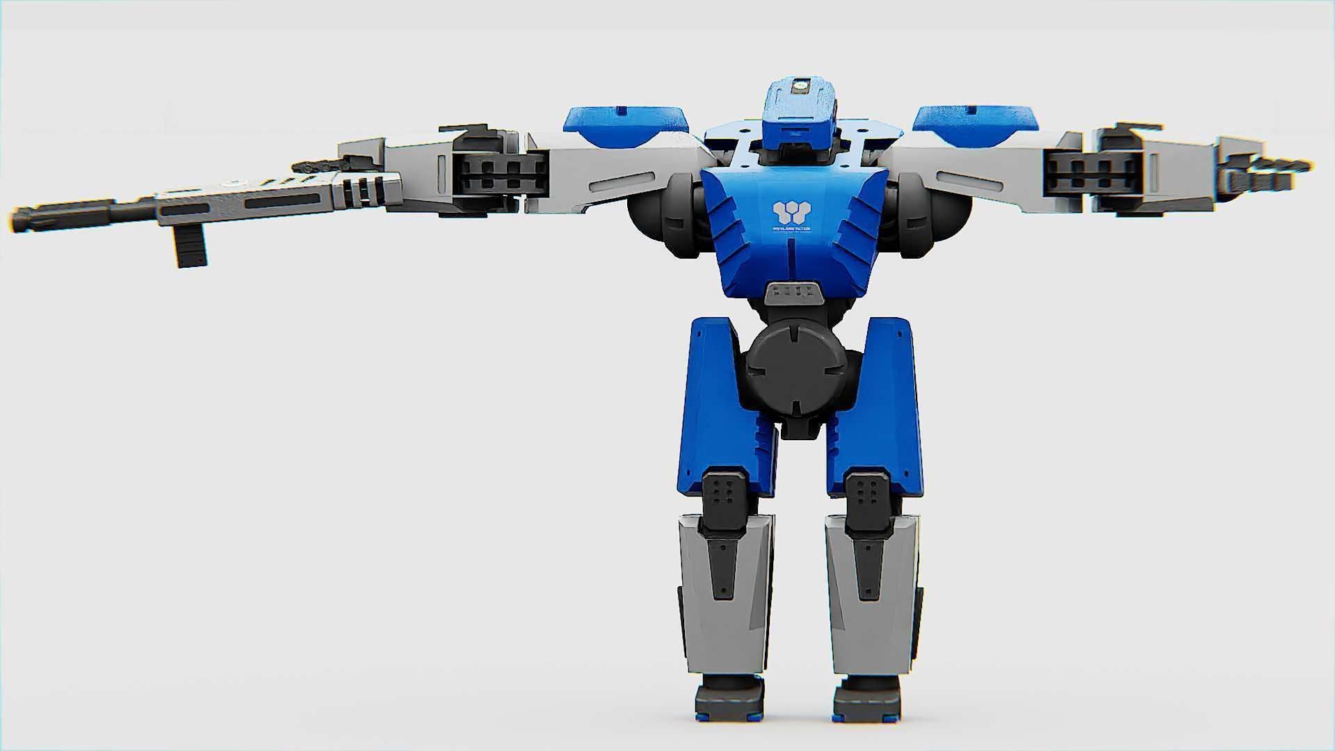 BATTLE DROID CRONOS  Rigged for Unreal Engine - Unity - MIXAMO 3D model_25