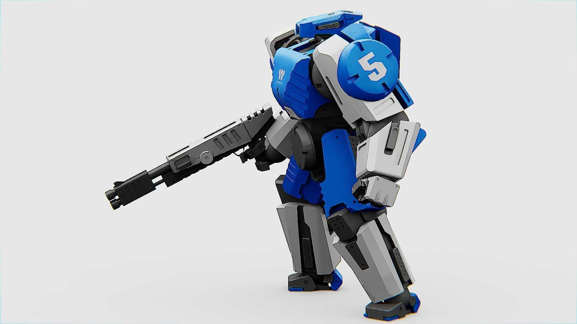 BATTLE DROID CRONOS  Rigged for Unreal Engine - Unity - MIXAMO 3D model_5