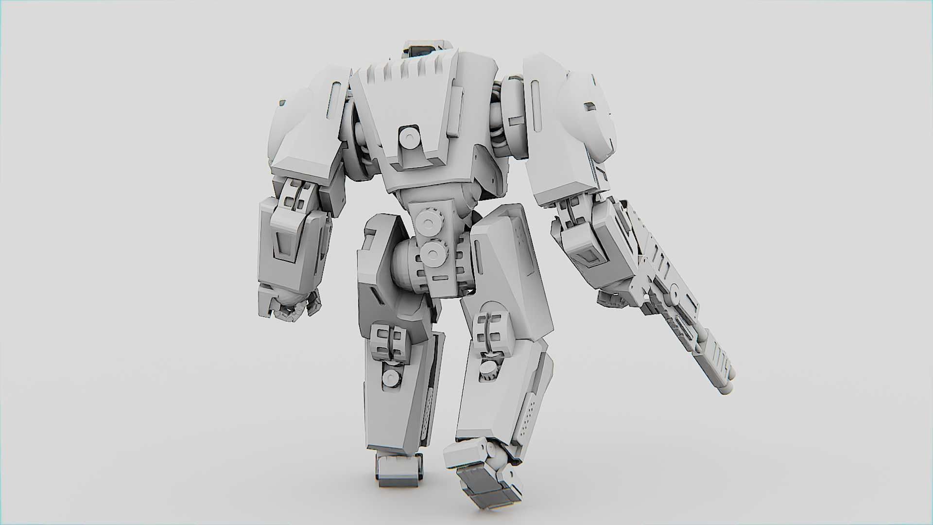 BATTLE DROID CRONOS  Rigged for Unreal Engine - Unity - MIXAMO 3D model_34