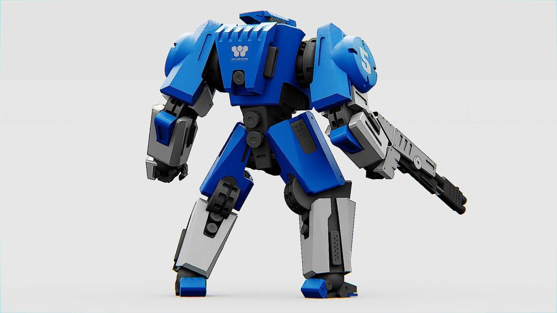 BATTLE DROID CRONOS  Rigged for Unreal Engine - Unity - MIXAMO 3D model_10