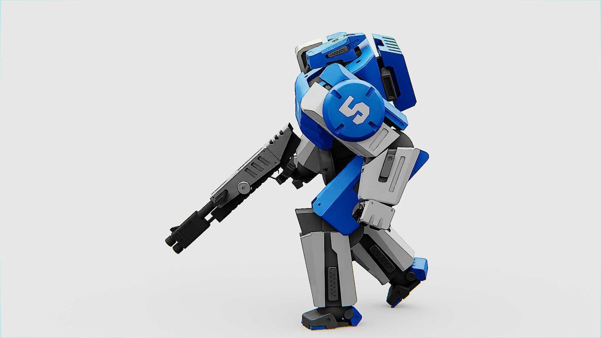 BATTLE DROID CRONOS  Rigged for Unreal Engine - Unity - MIXAMO 3D model_28