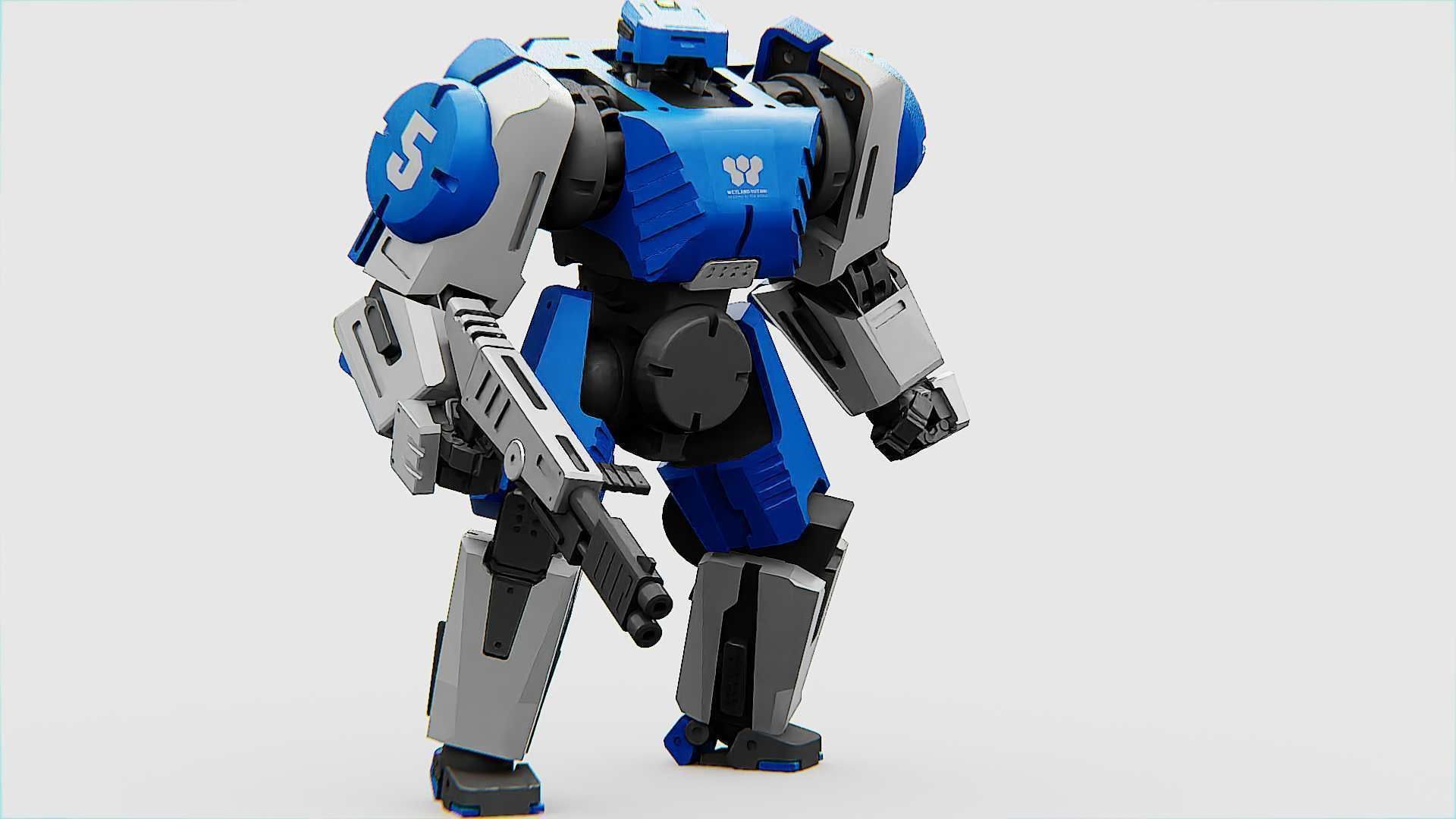 BATTLE DROID CRONOS  Rigged for Unreal Engine - Unity - MIXAMO 3D model_15