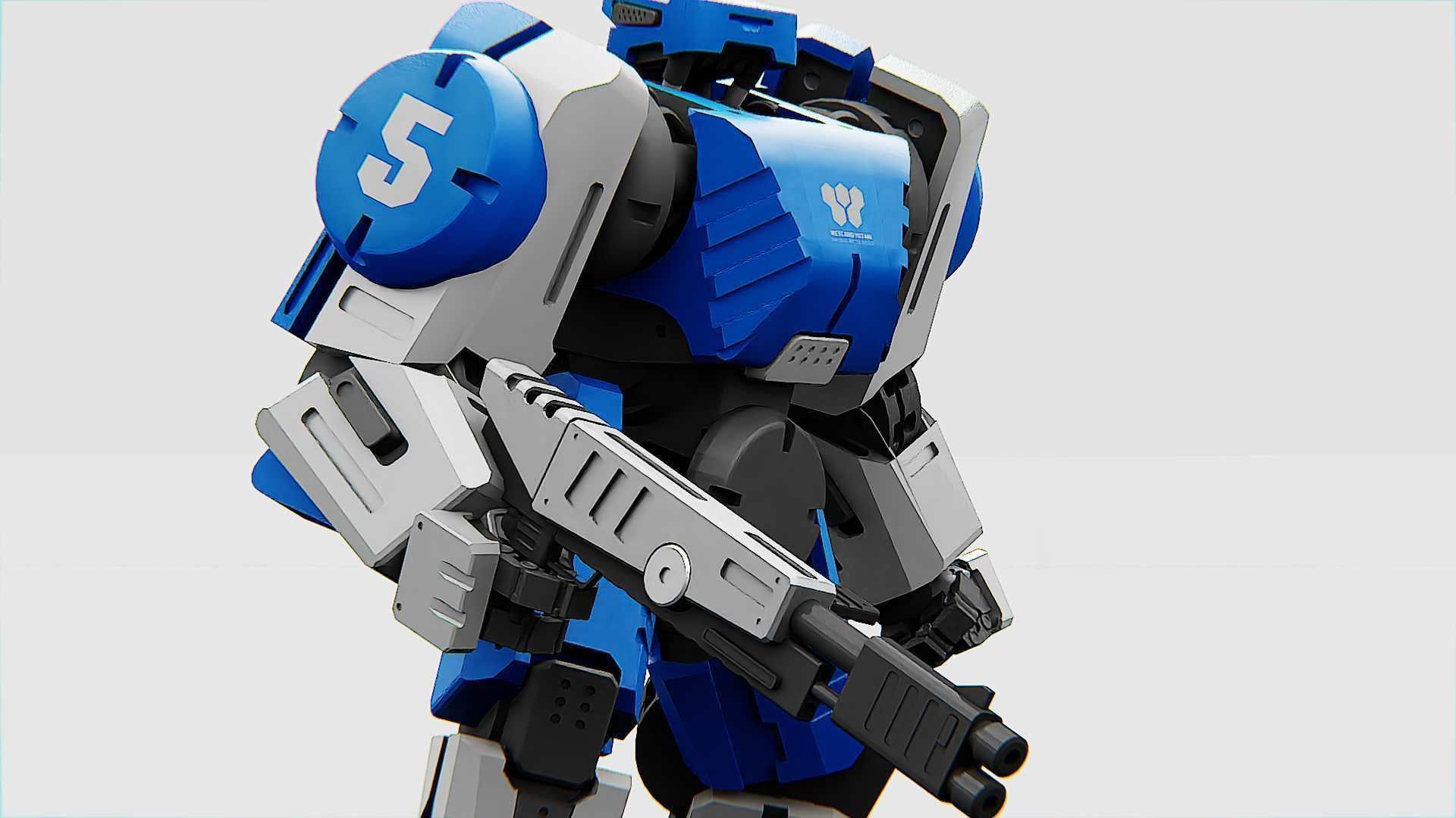 BATTLE DROID CRONOS  Rigged for Unreal Engine - Unity - MIXAMO 3D model_20