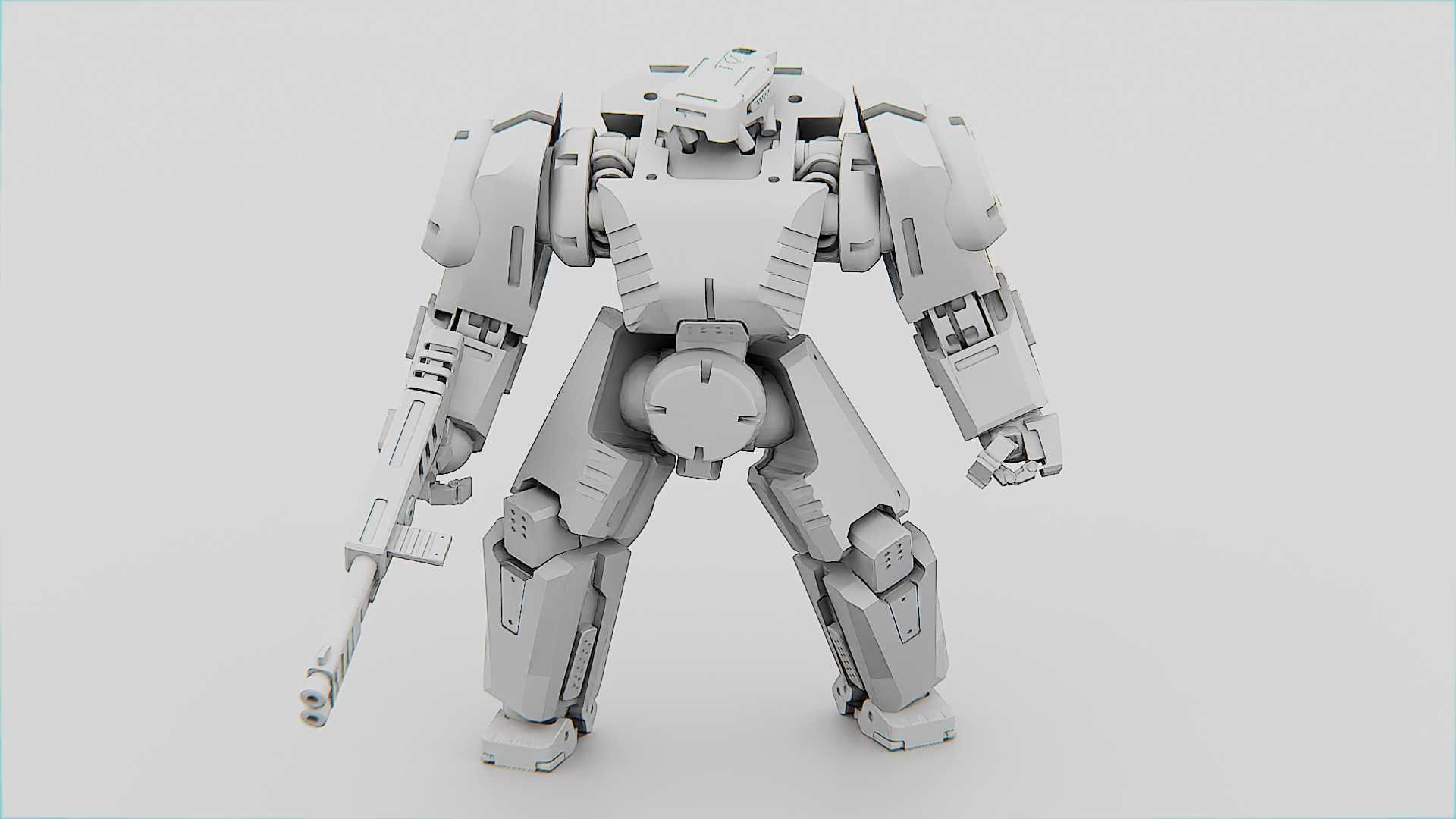 BATTLE DROID CRONOS  Rigged for Unreal Engine - Unity - MIXAMO 3D model_36