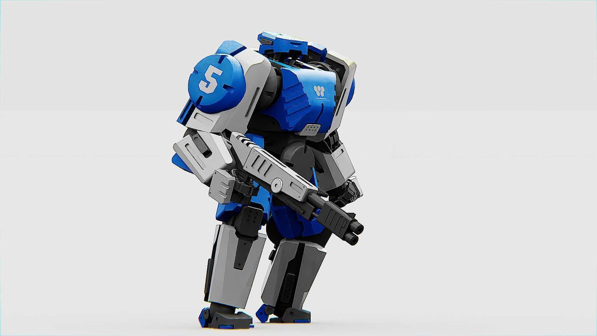 BATTLE DROID CRONOS  Rigged for Unreal Engine - Unity - MIXAMO 3D model_14