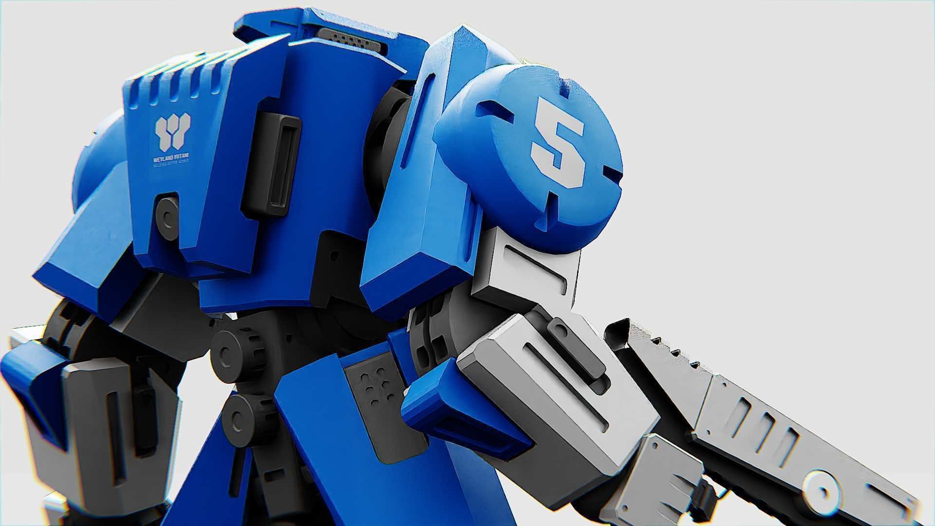 BATTLE DROID CRONOS  Rigged for Unreal Engine - Unity - MIXAMO 3D model_23