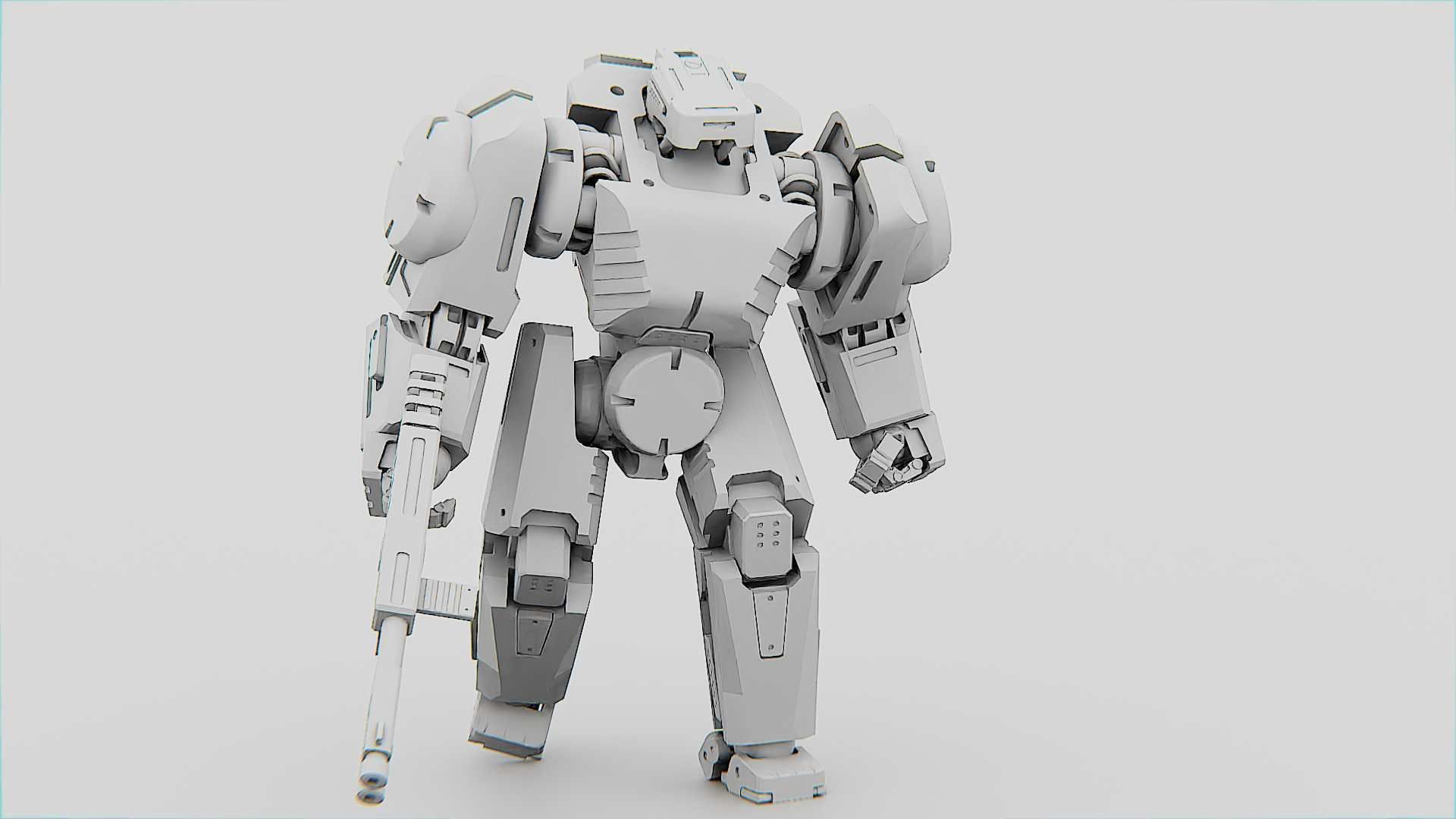 BATTLE DROID CRONOS  Rigged for Unreal Engine - Unity - MIXAMO 3D model_32