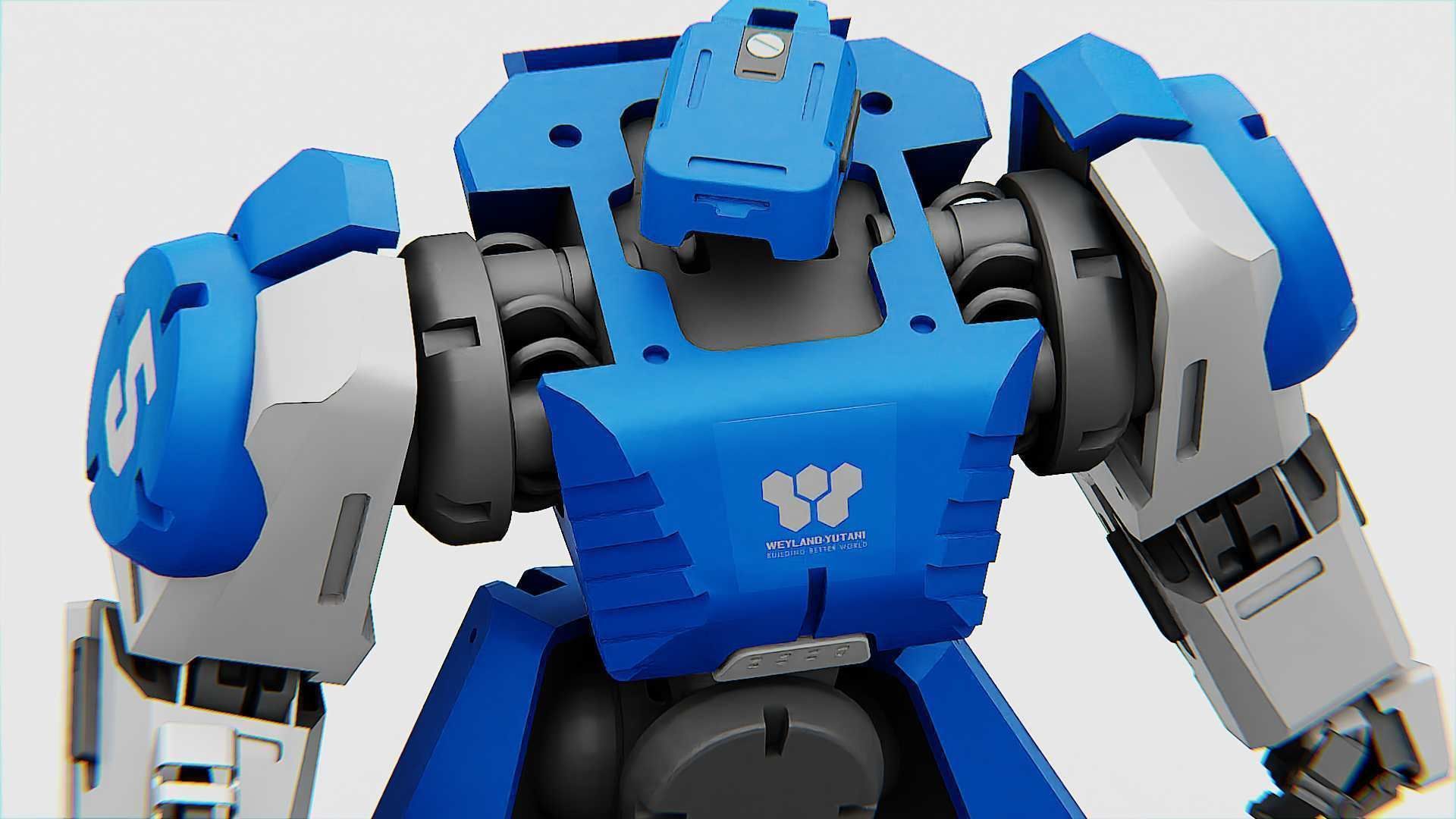 BATTLE DROID CRONOS  Rigged for Unreal Engine - Unity - MIXAMO 3D model_24