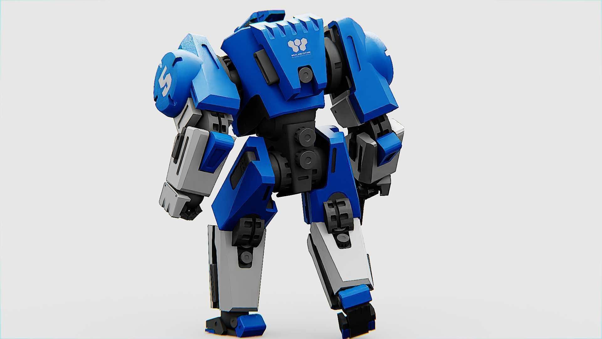 BATTLE DROID CRONOS  Rigged for Unreal Engine - Unity - MIXAMO 3D model_29