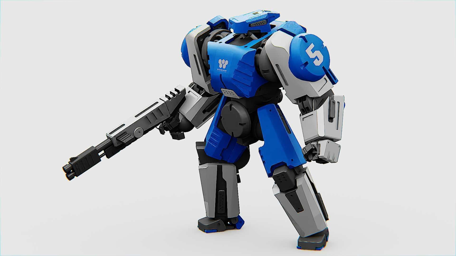 BATTLE DROID CRONOS  Rigged for Unreal Engine - Unity - MIXAMO 3D model_4