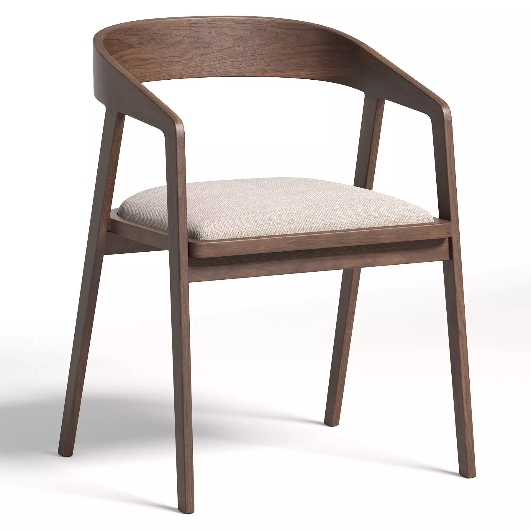 Wooden chair 3D model_0