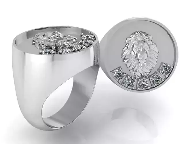 Circle Lion Ring 1080