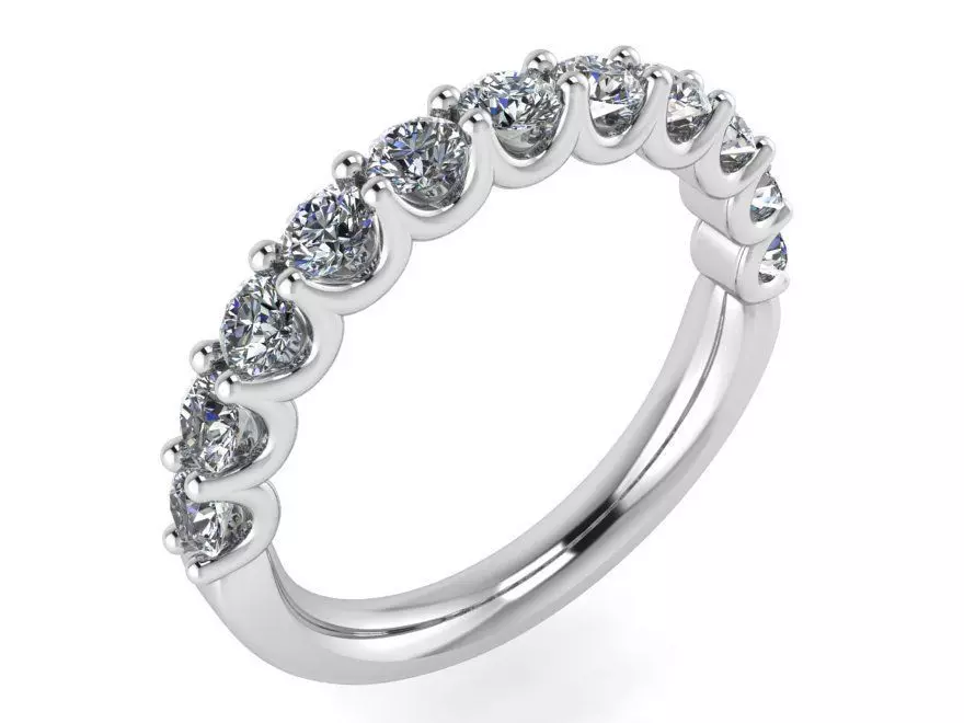 Diamond Band Ring 1081 3D print model