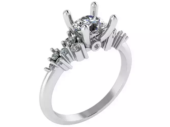 Round Diamond Ring 1084