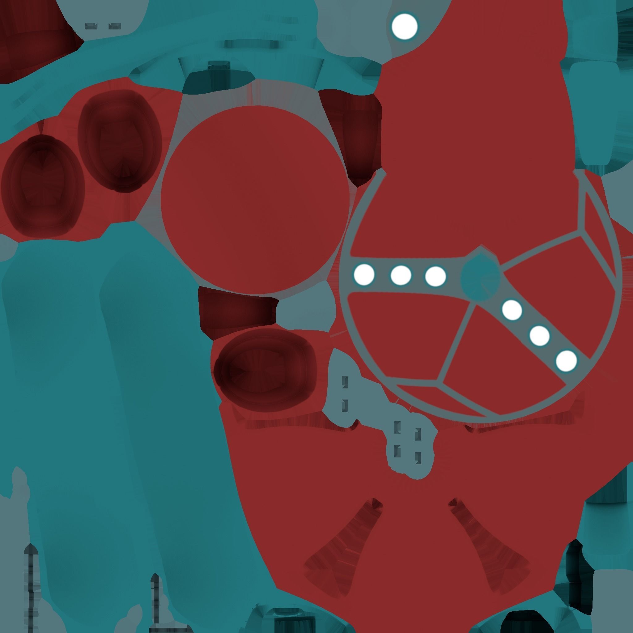 Lowpoly Probe Bot with animations Low-poly 3D model_3