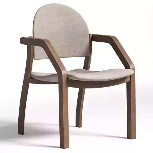 Wood armchair