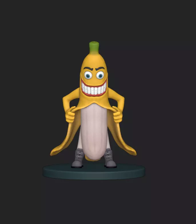 Banana is cool 3D print model_0