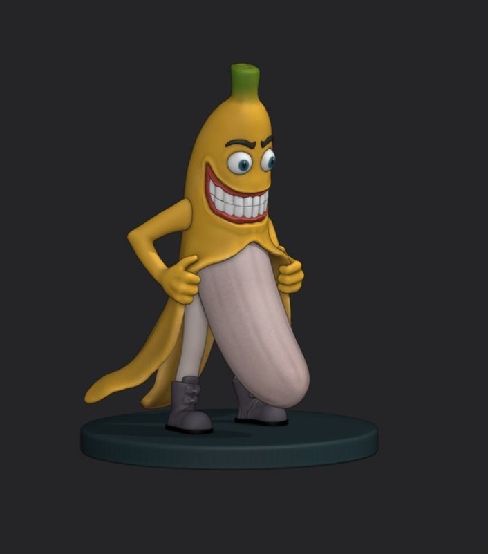 Banana is cool 3D print model_1