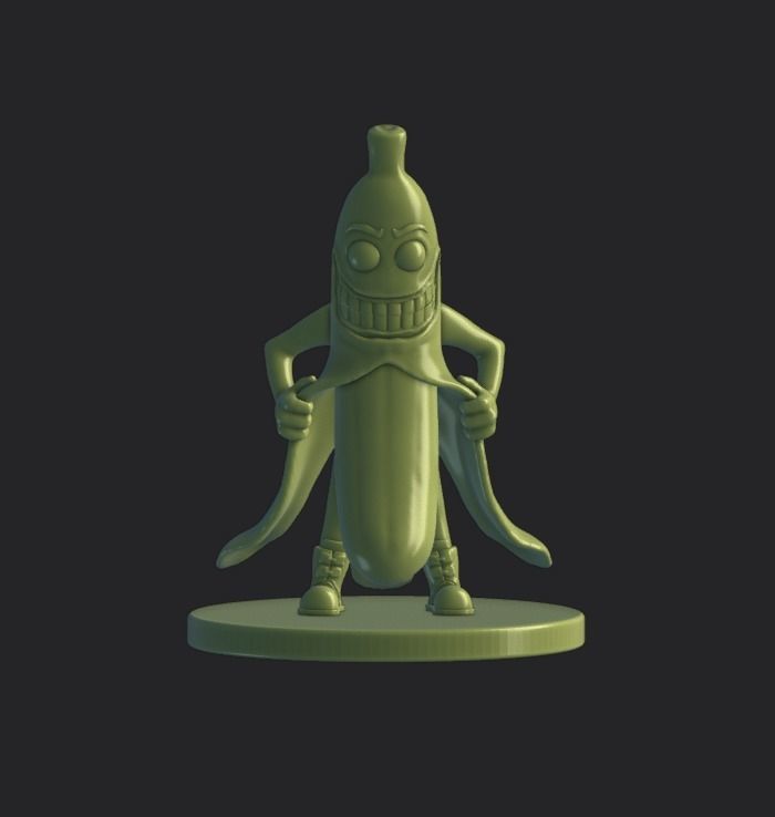 Banana is cool 3D print model_3