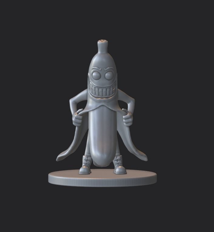 Banana is cool 3D print model_2