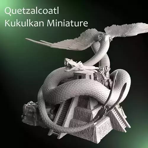 Quetzalcoatl Temple Miniature 3D Print Model 3D print model